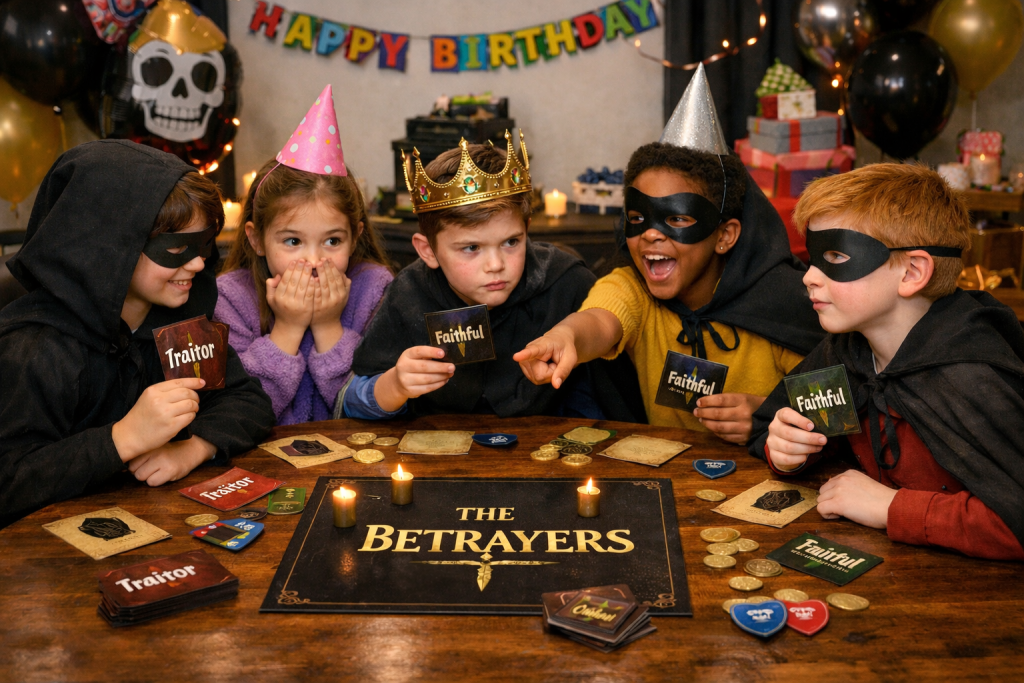 A Traitor's inspired themed party for children